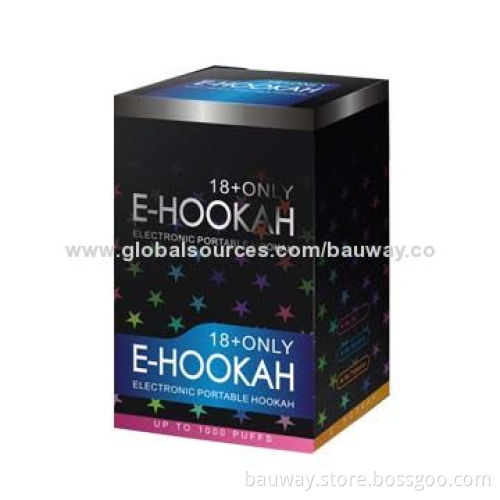 Bauway 1,000 puffs disposable e-hookah/e-shisha with diamond on the end, OEM orders are welcome
